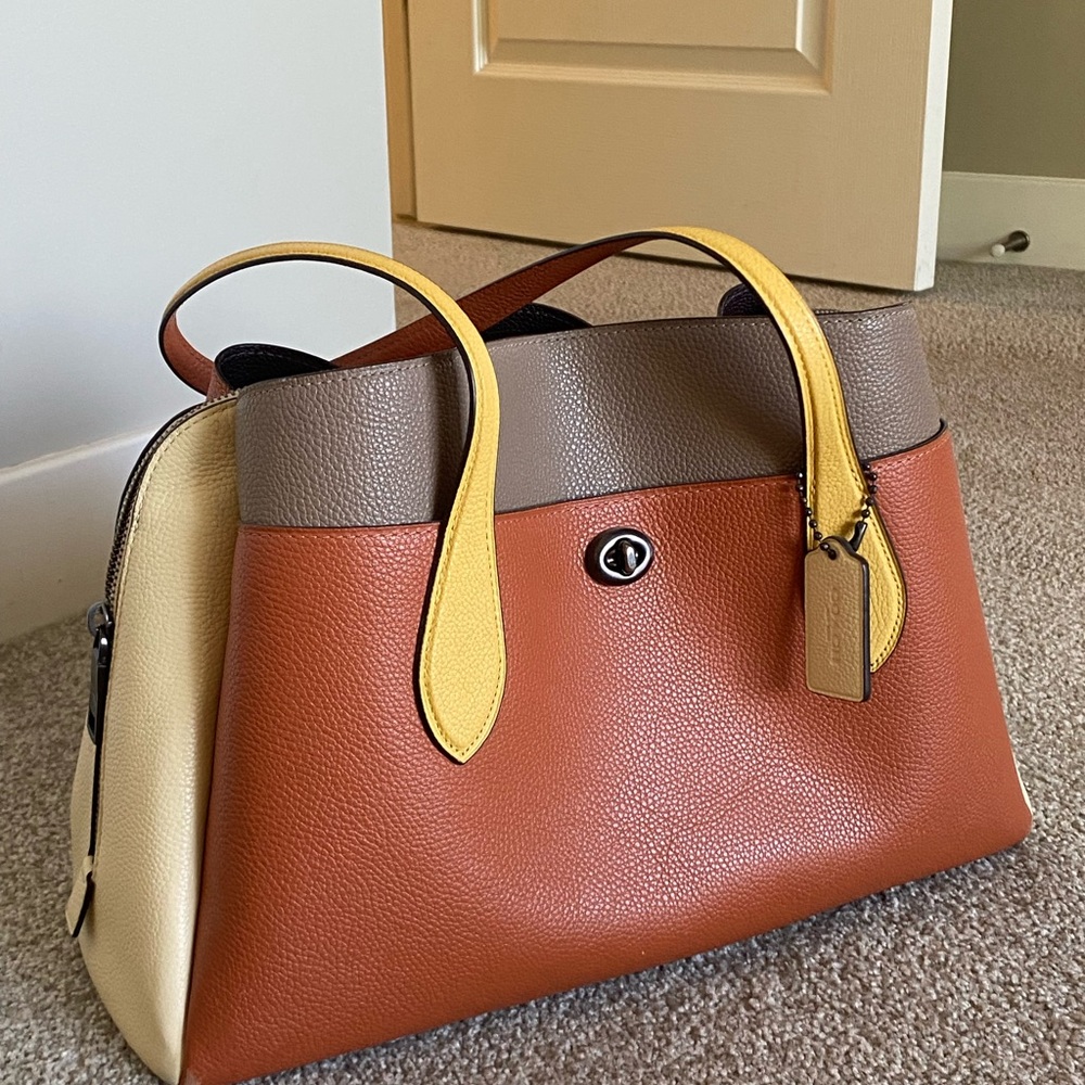 Coach Lora Carryall In Colorblock